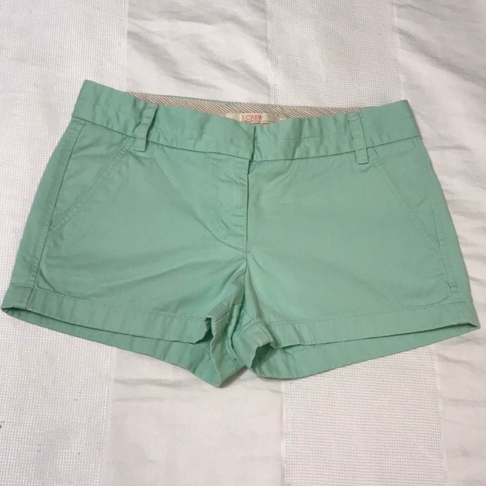 J. Crew Mint Chino Shorts